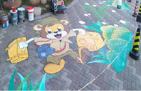 潼关夏季画地面彩绘会遇到的问题