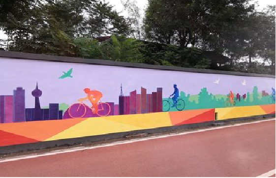 潼关墙体彩绘-围墙