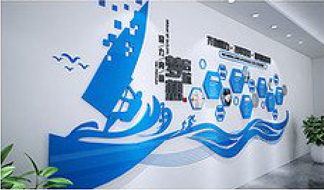 潼关海浪主题文化墙如何设计?