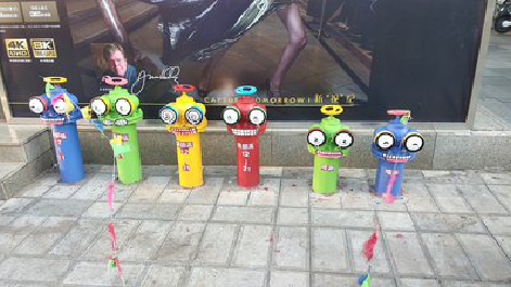 潼关商业区彩绘