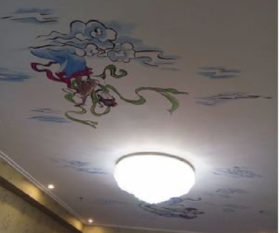 潼关如何快速绘制天花板上的手绘墙？